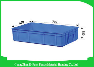 Kiralanabilir Hareketli Plastik İstiflenebilir Konteynerler Gıda Sınıfı 705 * 450 * 180mm