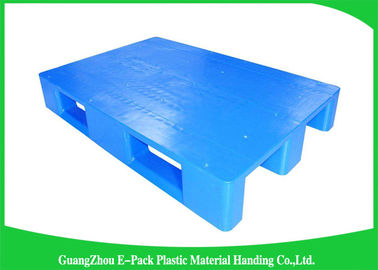 Üç Koşuculu 1200 * 800mm Mavi Plastik Paletler, Plastik Kızaklı Paletler Virgin HDPE