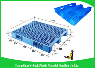 Gıda Endüstrisi için% 100 Virgin HDPE Plastik Euro Paletler Havalandırmalı İstiflenebilir
