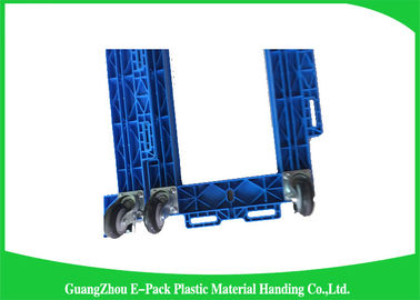 Özelleştirilmiş Palet Plastik Hareketli Dolly100 - 150KG Kapasite 612 * 412 * 145mm