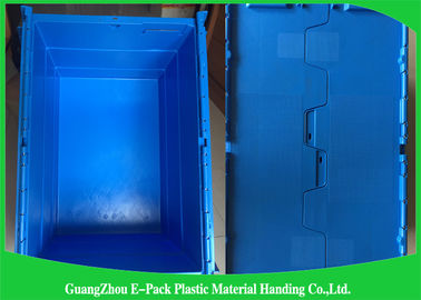 600*400*315mm Plastik Ekli Kapaklı Konteynerler İstiflenebilir ve Nestable PP Malzemeler