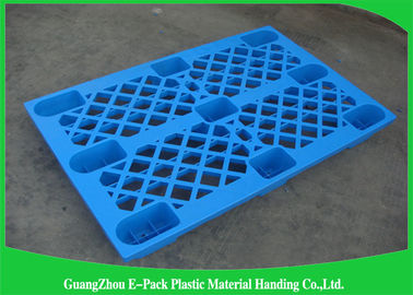 Küçük Tek Alt Hafif Hizmet Yuvalanabilir Plastik Paletler 1100*800*135mm