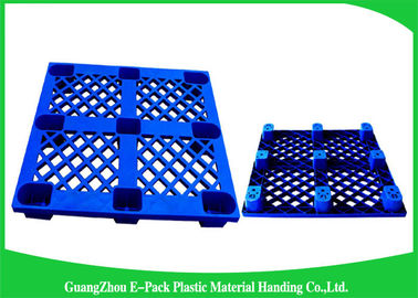 Economica Kargo Yuvalı Plastik Paletler 9 Ayaklı İhracat Mavi 1200*1000mm