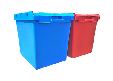 750*570*625MM Yığın Ekli Kapaklı Konteyner / Plastik Lojistik Yuvalama Taşıma Çantası