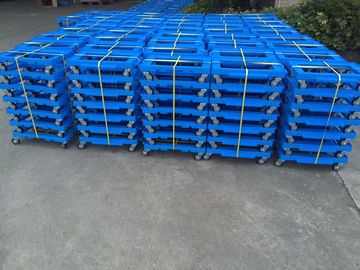 3 inç PU Fren Tekerleri ile Taşıma Plastik Dolly Yükleme Tote