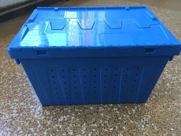 Taşıma için Ekli Kapaklı Mesh Gövde Plastik Depolama Kasaları