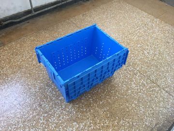 Taşıma için Ekli Kapaklı Mesh Gövde Plastik Depolama Kasaları