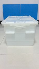 Standart Boy PP Plastik Ekli Kapaklı Konteynerler Daha Yüksek Yükleme Kapasitesi