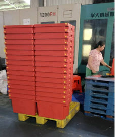 İstifleme Yuvalama Katı Plastik Taşıma Kutusu Standart Boyut 600*400mm