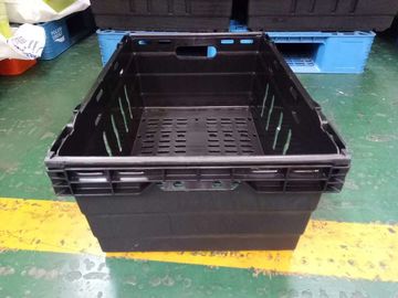 Süpermarket İstifleme Saklama Kutuları 600*400mm Virgin PP Malzeme 6 farklı Yükseklik