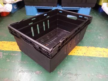 Süpermarket İstifleme Saklama Kutuları 600*400mm Virgin PP Malzeme 6 farklı Yükseklik