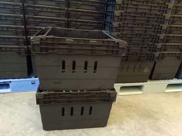 Süpermarket İstifleme Saklama Kutuları 600*400mm Virgin PP Malzeme 6 farklı Yükseklik