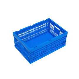 600*400*250 mm Virgin PP Plastik Katlanır Kasalar Sağlam Alt Dayanıklılık