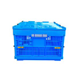 600*400*278 mm Alttan Sabit Kapaklar Plastik Katlanır Kasalar