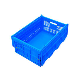 600*400*278 mm Alttan Sabit Kapaklar Plastik Katlanır Kasalar