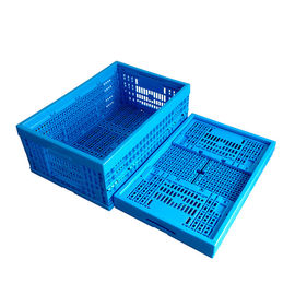 Taze Gıda Yükleme Plastik Katlanır Kasalar 600*400*240 mm Mesh Yapısı