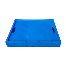750 * 580mm Büyük Plastik Katlanabilir Lojistik Konteynerler, Tekerler Kullanışlı