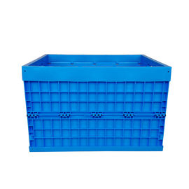 750 * 580mm Büyük Plastik Katlanabilir Lojistik Konteynerler, Tekerler Kullanışlı