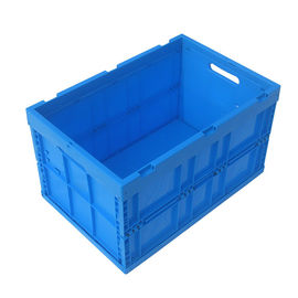 Logo Baskı Katlanabilir Plastik Kaplar / Katlanır Saklama Kasaları