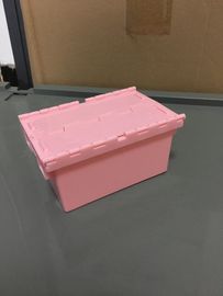 Küçük Boy 120*80*60 mm Plastik Yığın Yuva Taşıma Kutuları Ekli Kapaklar