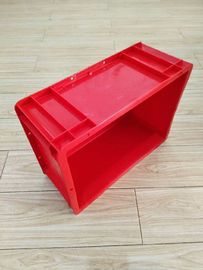 Virgin Plastic Red Euro İstifleme Konteynerleri 400*300 mm Konveyör Ayırma Sistemi Kapak Seçeneği