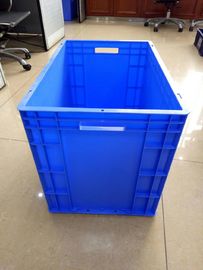 Virgin Polietilen Mavi 600*400 mm Euro İstifli Konteynerler 40kg Yükleme Kapasiteli
