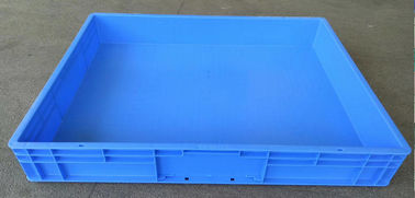 800*600*120 mm Virgin PP veya PE Plastik İstifleme Konteynerleri / Euro İstif Kutuları