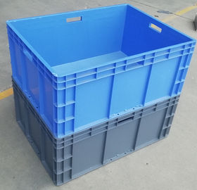 Büyük Hacimli İstiflenebilir Virgin Plastik Kaplar 800*600*340 mm Yükleme Kapasitesi 45kg