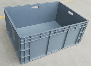 Büyük Hacimli İstiflenebilir Virgin Plastik Kaplar 800*600*340 mm Yükleme Kapasitesi 45kg
