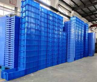 800*600*120 mm Virgin PP veya PE Plastik İstifleme Konteynerleri / Euro İstif Kutuları