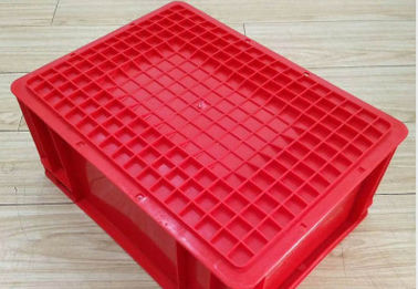 Virgin Plastic Red Euro İstifleme Konteynerleri 400*300 mm Konveyör Ayırma Sistemi Kapak Seçeneği