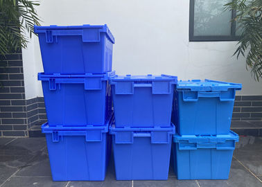 Özelleştirme Menteşeli Plastik Ekli Kapaklı Konteynerler 560*380*330mm