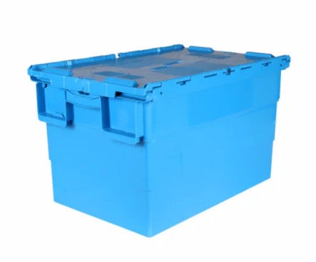 Virgin Plastic Ekli Kapaklı Konteynerler Nestable İstiflenebilir Hareketli Tote Box