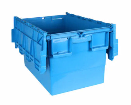 Virgin Plastic Ekli Kapaklı Konteynerler Nestable İstiflenebilir Hareketli Tote Box