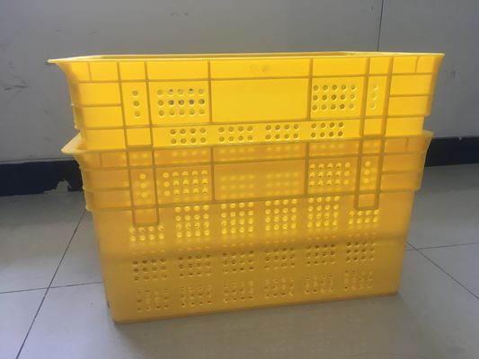 600*400mm Meyve Ve Sebze Plastik Kasalar İstiflenebilir Ciro Dağıtımı