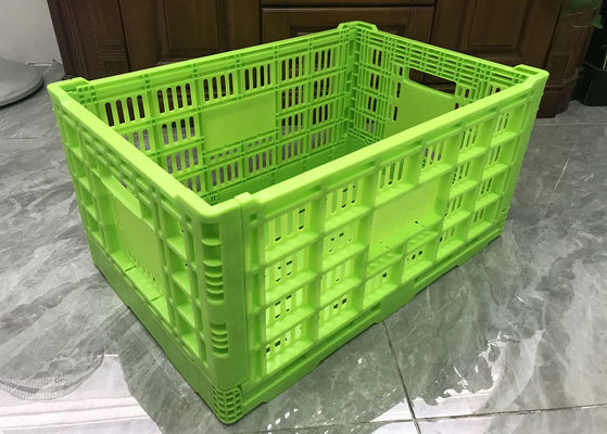 Ağır Hizmet Tipi Plastik Katlanır Sebze Kasaları 600*400*300mm