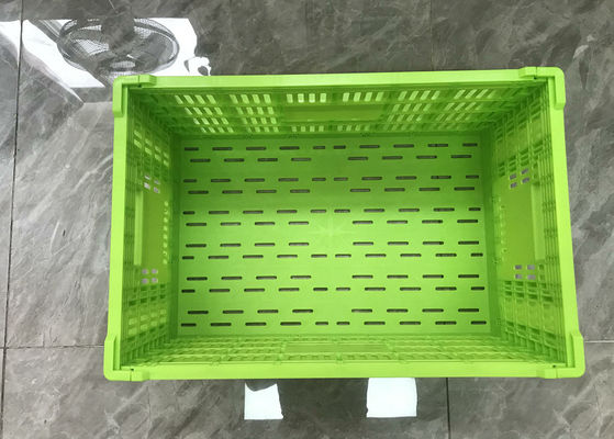 Ağır Hizmet Tipi Plastik Katlanır Sebze Kasaları 600*400*300mm