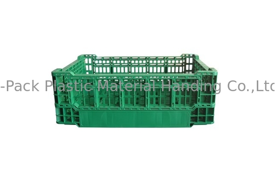 Sebze Katlanır Plastik Kasa Endüstriyel Meyve Saklama Kasaları 400*300*140mm