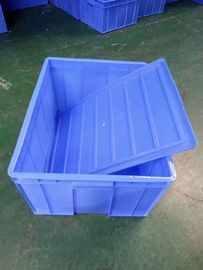 Virgin Plastic Stacking Boxes Lids Option Transportation Storage Color Customizing