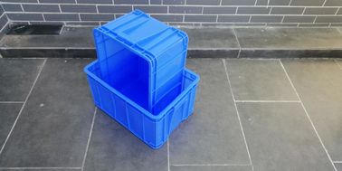 Virgin Plastic Stacking Boxes Lids Option Transportation Storage Color Customizing